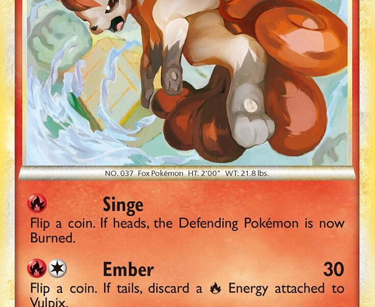 Vulpix Pokemon Kaart