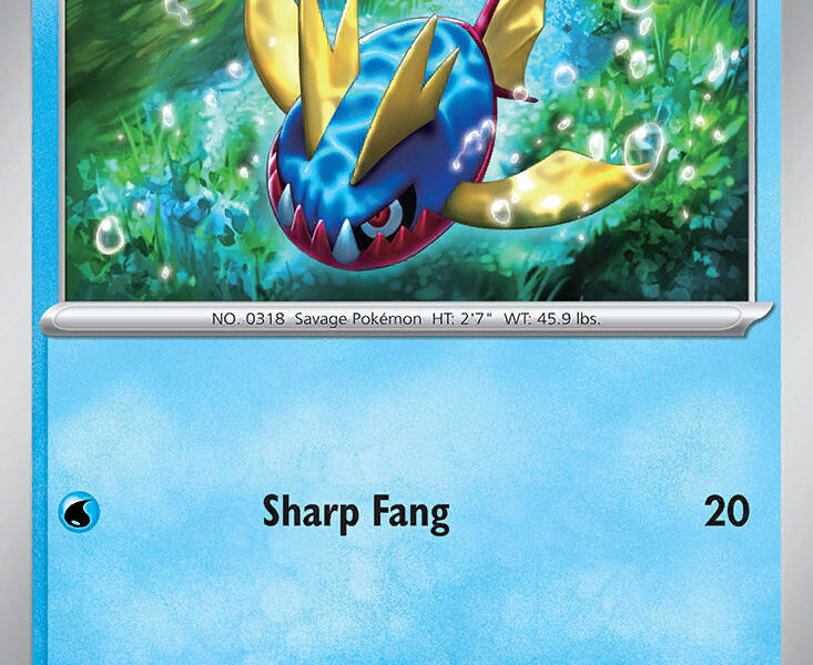 Carvanha Pokemon Kaart