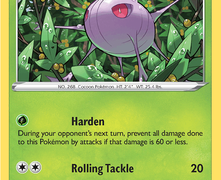 Cascoon Pokemon Kaart