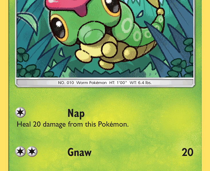 Caterpie Pokemon Kaart
