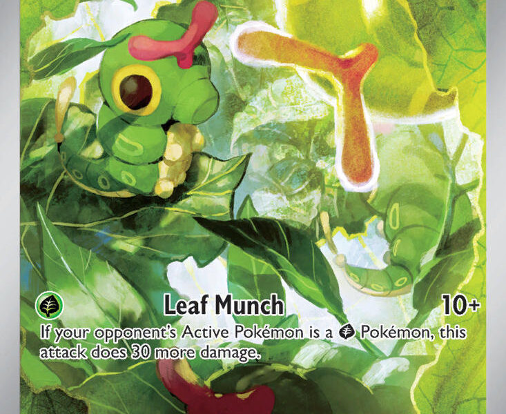Caterpie Pokemon Kaart