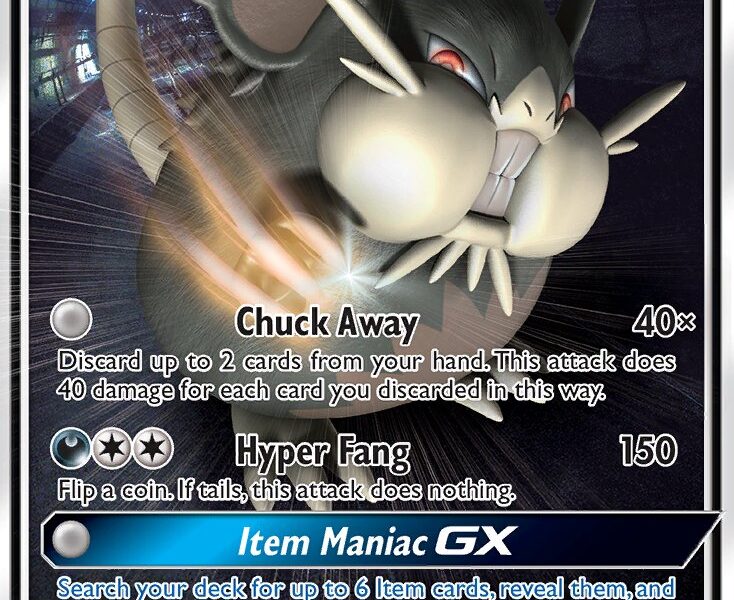 Alolan Raticate-GX Pokemon Kaart