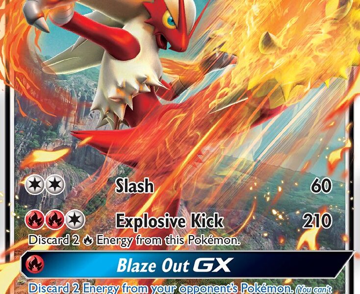 Blaziken-GX Pokemon Kaart