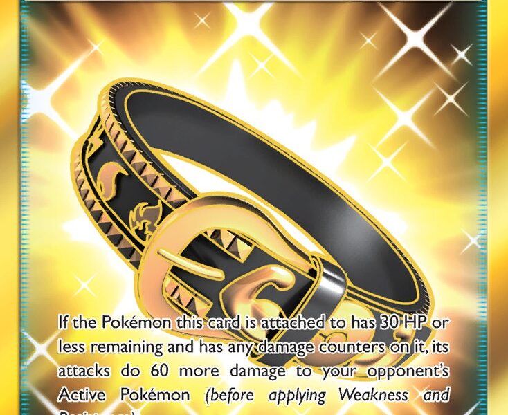 Hustle Belt Pokemon Kaart