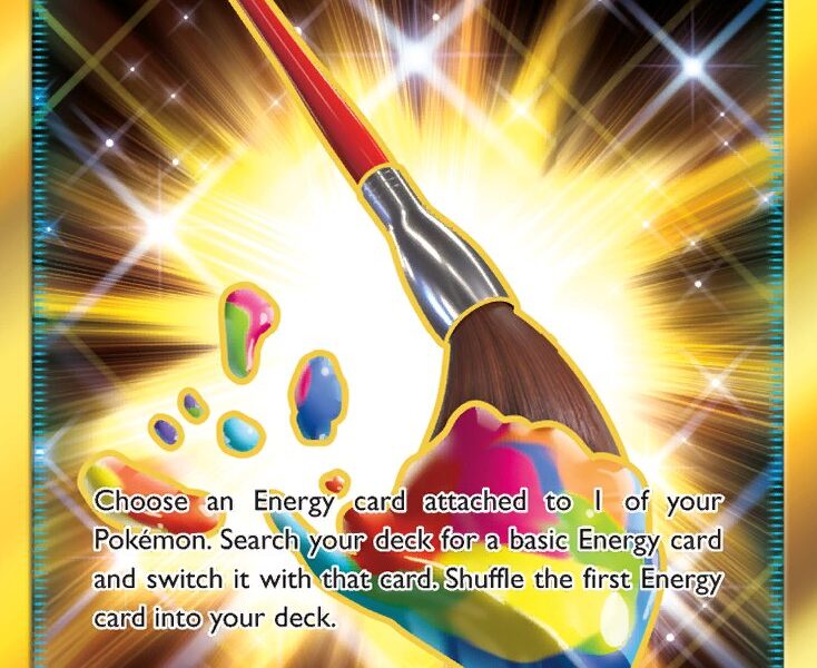 Rainbow Brush Pokemon Kaart