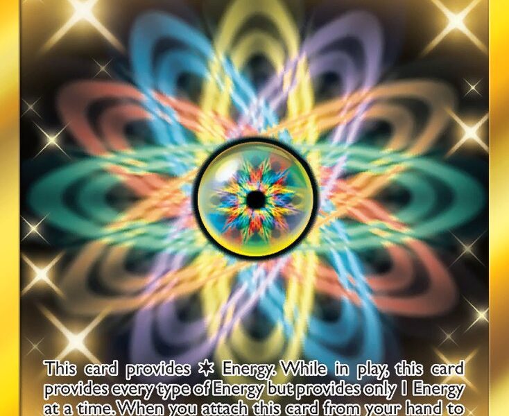 Rainbow Energy Pokemon Kaart