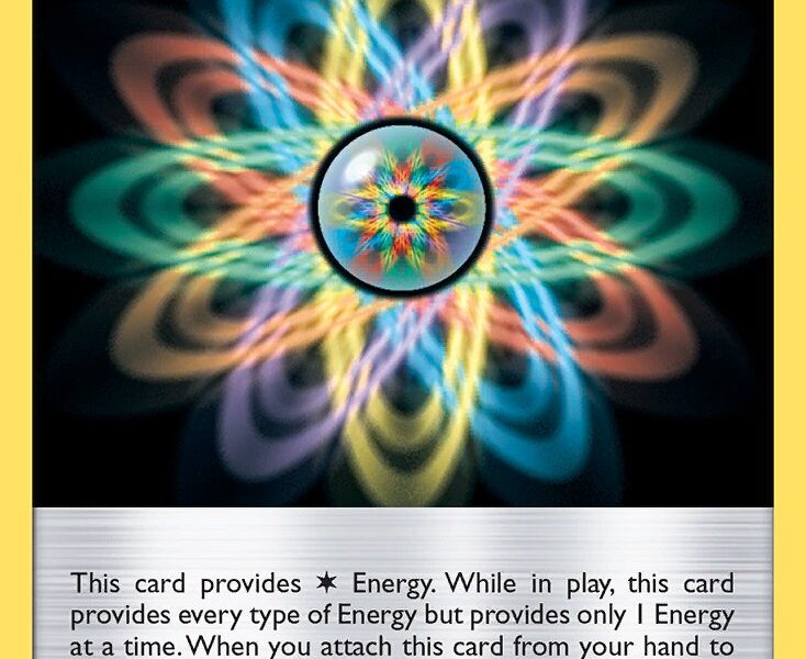 Rainbow Energy Pokemon Kaart