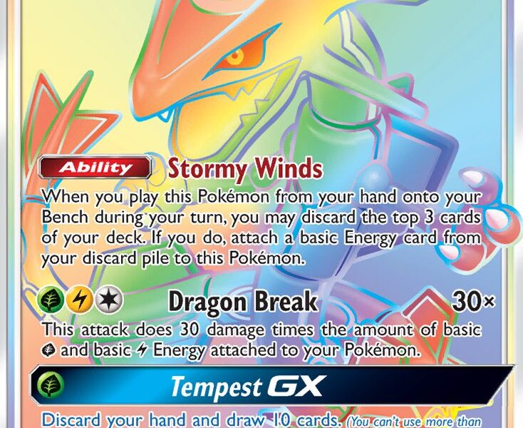 Rayquaza-GX Pokemon Kaart
