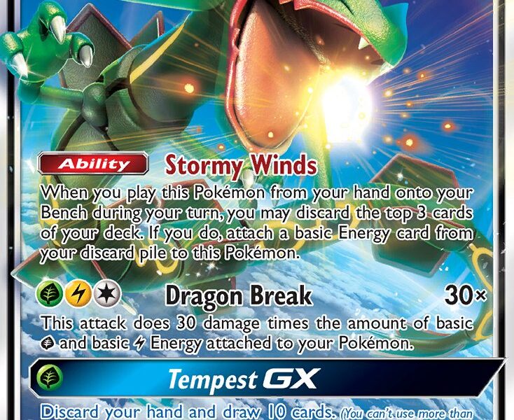 Rayquaza-GX Pokemon Kaart