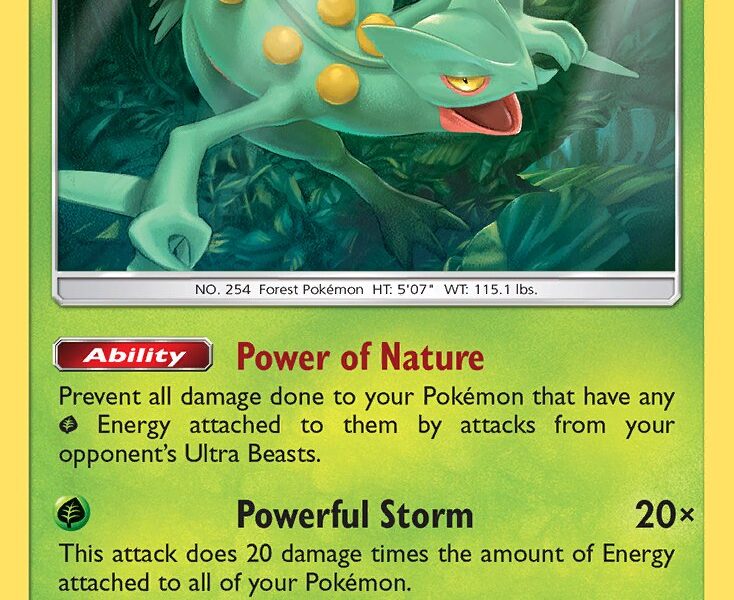 Sceptile Pokemon Kaart
