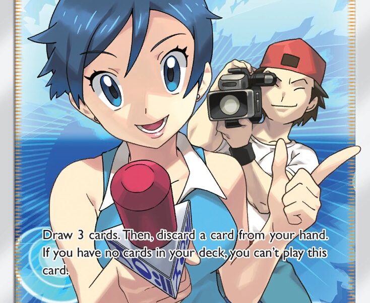 TV Reporter Pokemon Kaart