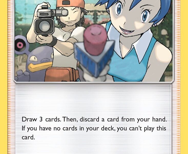 TV Reporter Pokemon Kaart
