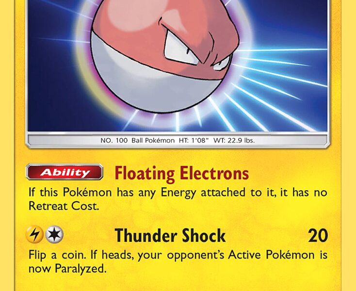 Voltorb Pokemon Kaart