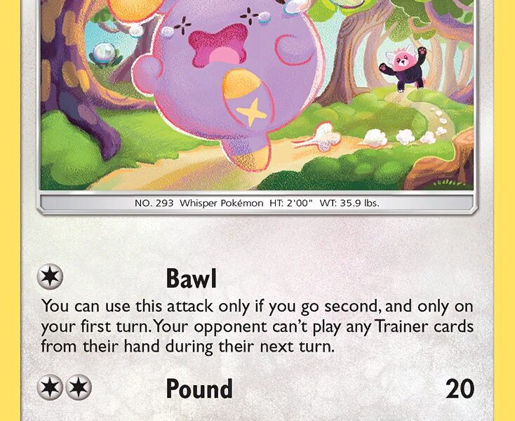 Whismur Pokemon Kaart