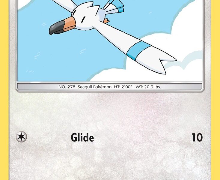 Wingull Pokemon Kaart