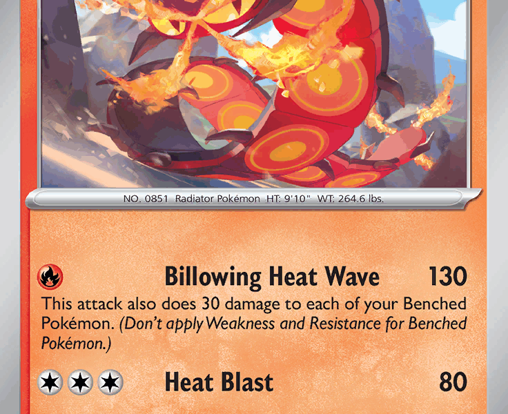 Centiskorch Pokemon Kaart