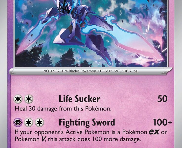 Ceruledge Pokemon Kaart
