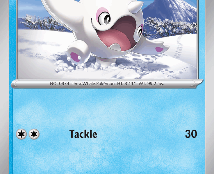 Cetoddle Pokemon Kaart