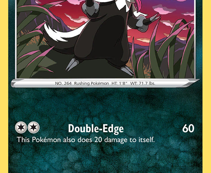 Galarian Linoone Pokemon Kaart