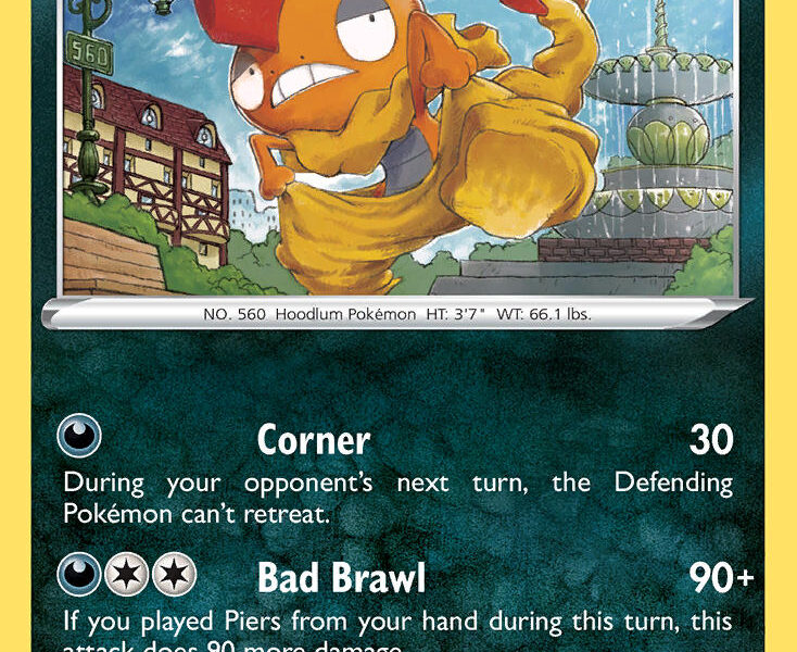 Scrafty Pokemon Kaart