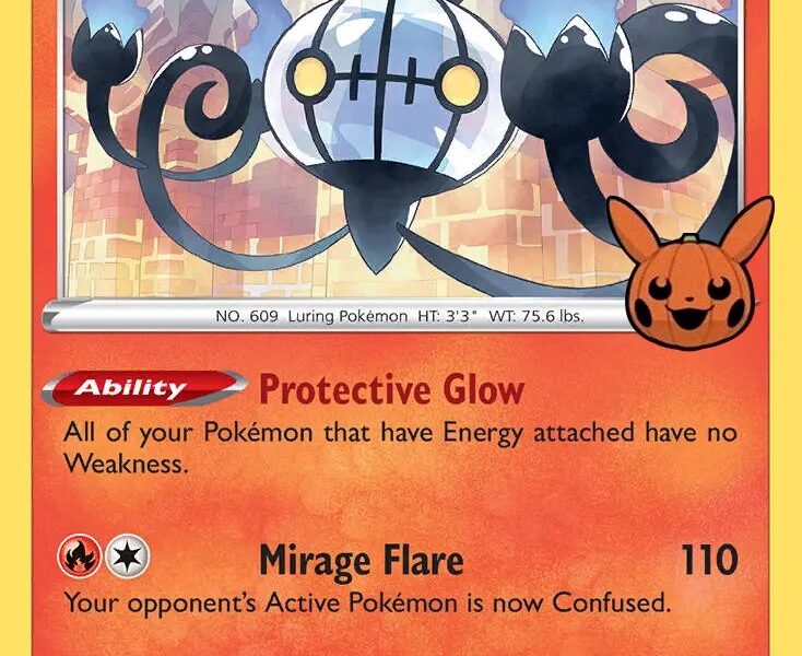 Chandelure Pokemon Kaart