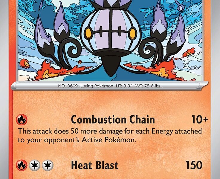 Chandelure Pokemon Kaart