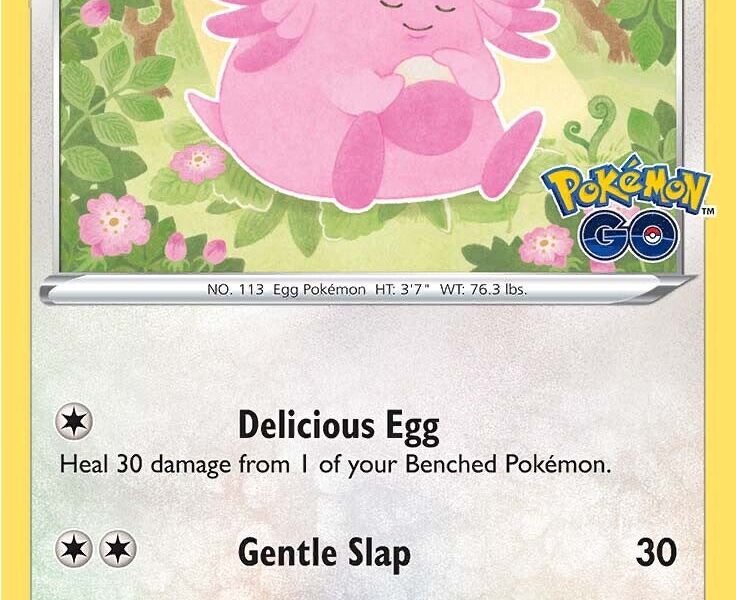 Chansey Pokemon Kaart