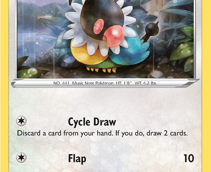 Chatot Pokemon Kaart