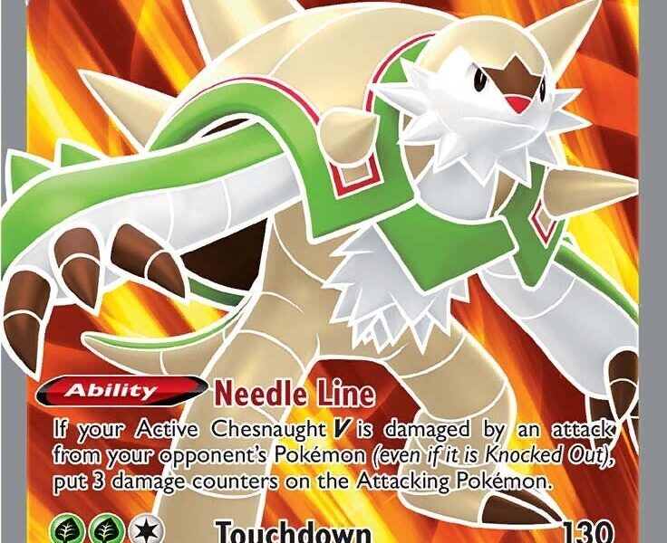 Chesnaught V (Full Art) Pokemon Kaart
