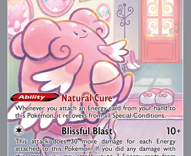 Blissey V Pokemon Kaart