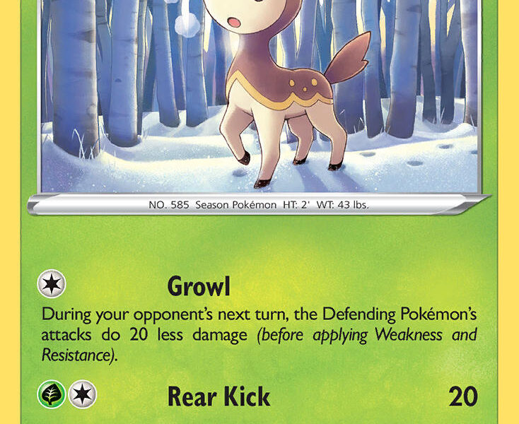 Deerling Pokemon Kaart