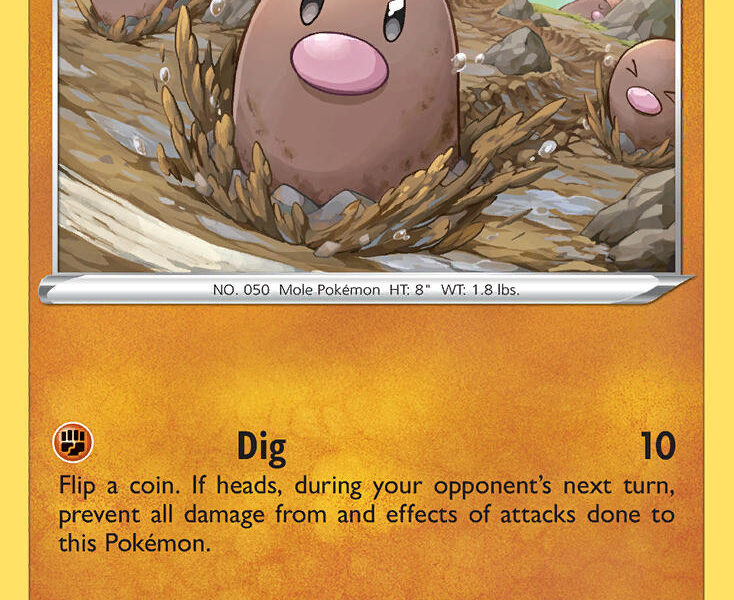 Diglett Pokemon Kaart