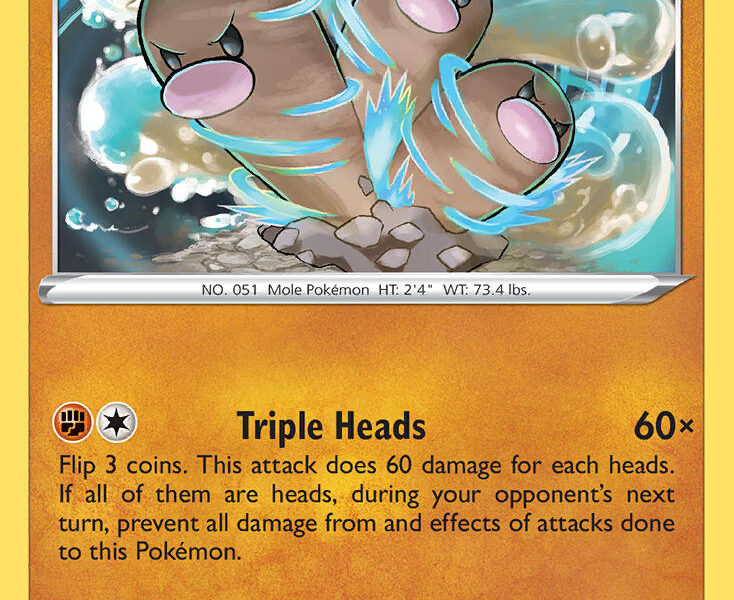 Dugtrio Pokemon Kaart