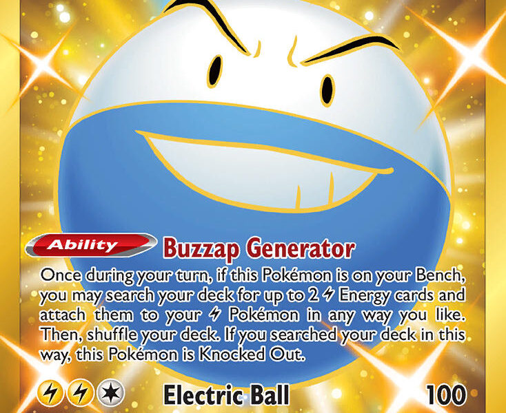 Electrode Pokemon Kaart
