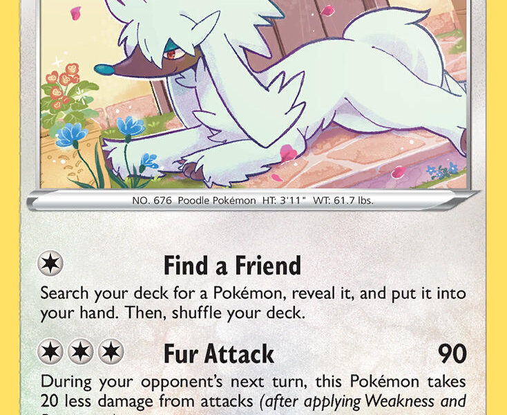 Furfrou Pokemon Kaart
