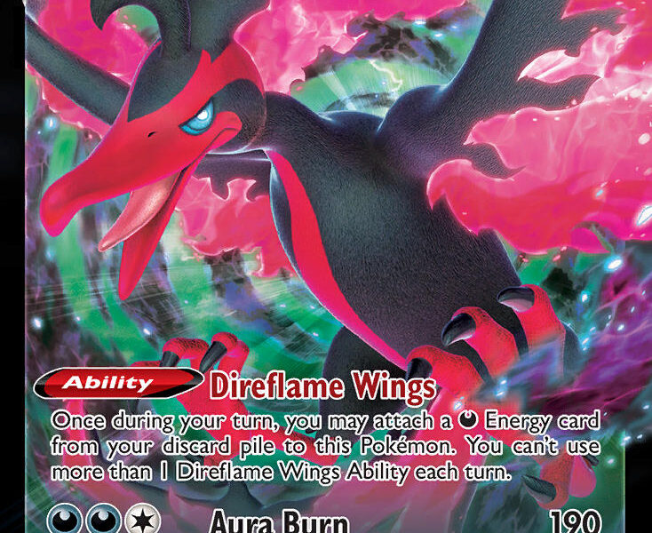 Galarian Moltres V Pokemon Kaart