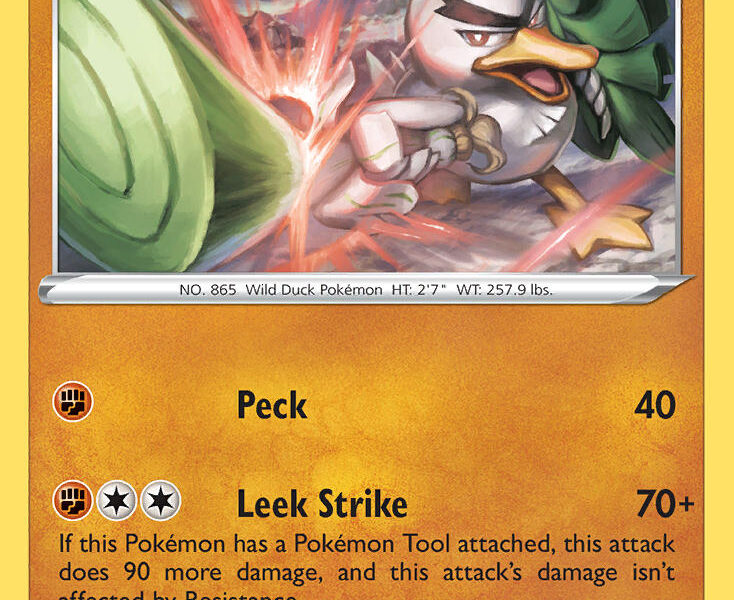 Galarian Sirfetch’d Pokemon Kaart