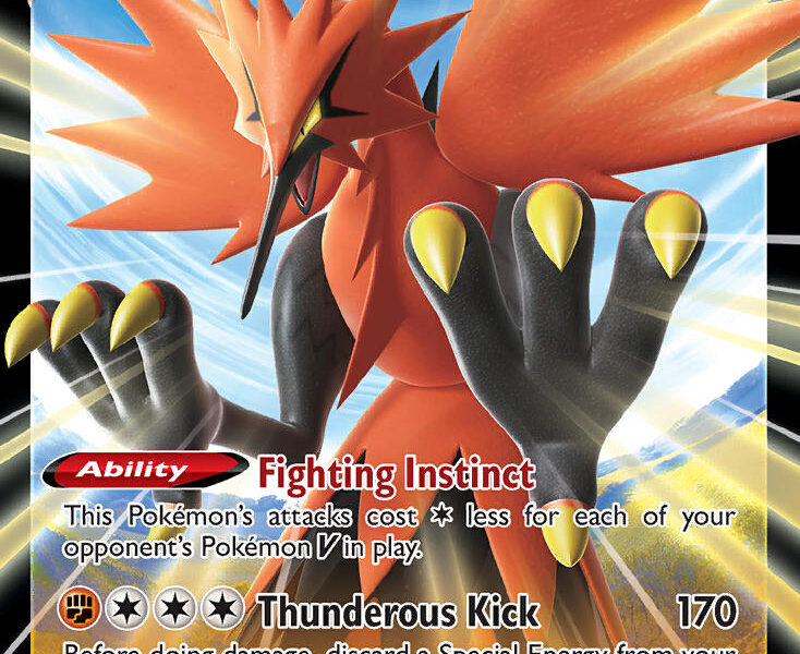 Galarian Zapdos V Pokemon Kaart