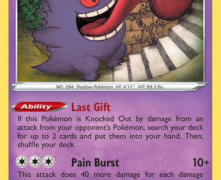 Gengar Pokemon Kaart