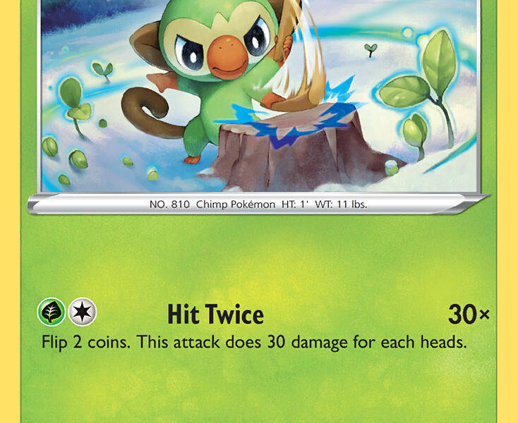 Grookey Pokemon Kaart