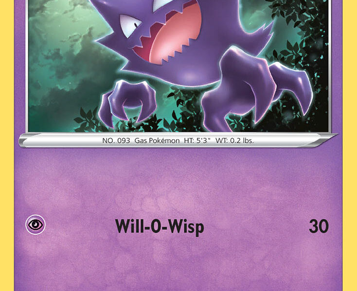 Haunter Pokemon Kaart