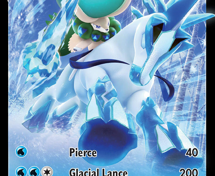 Ice Rider Calyrex V Pokemon Kaart