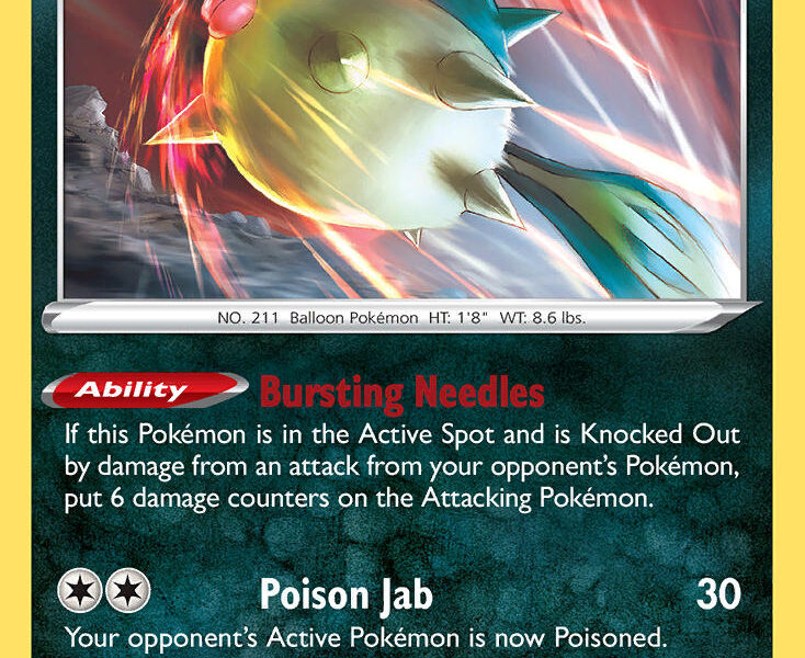 Qwilfish Pokemon Kaart