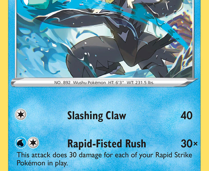 Rapid Strike Urshifu Pokemon Kaart