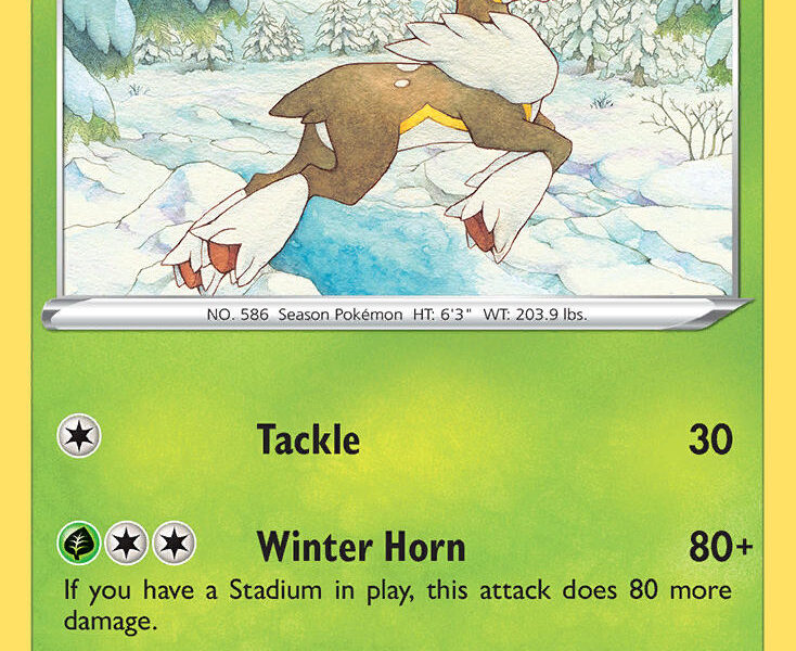 Sawsbuck Pokemon Kaart