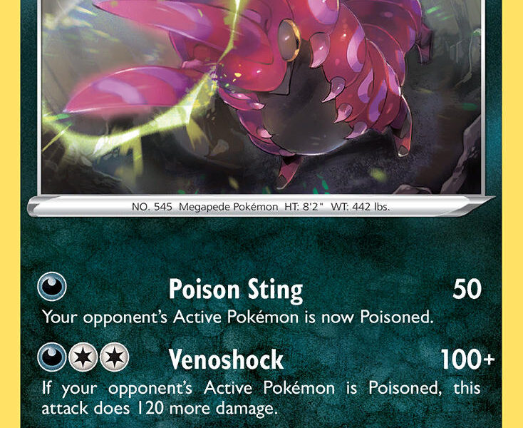 Scolipede Pokemon Kaart