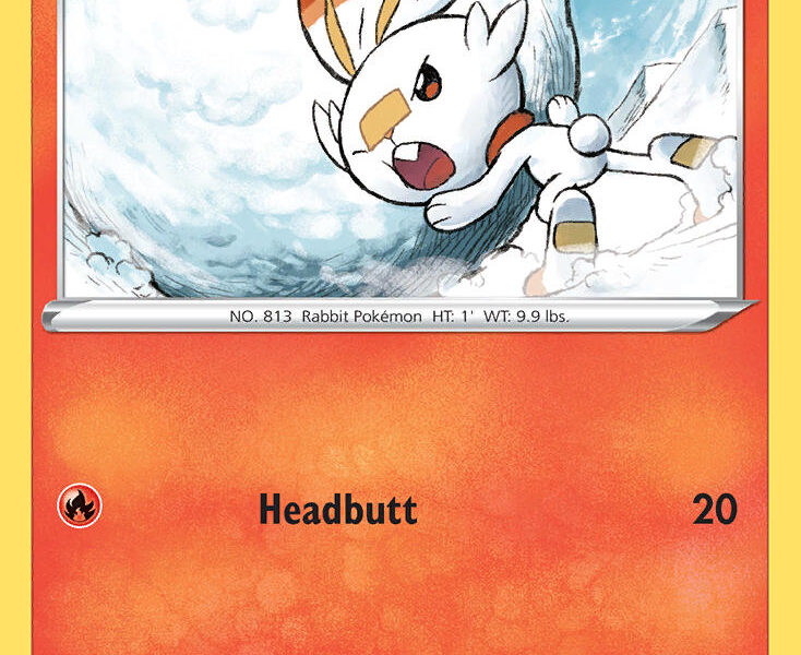 Scorbunny Pokemon Kaart