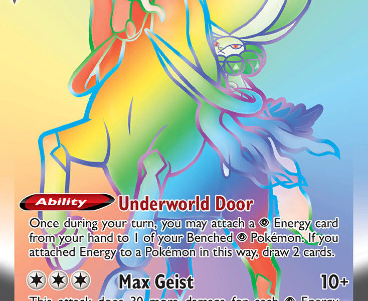 Shadow Rider Calyrex VMAX Pokemon Kaart