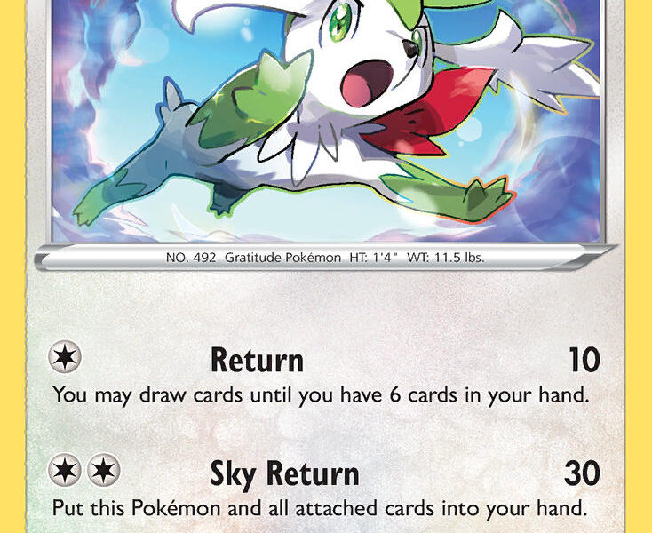 Shaymin Pokemon Kaart