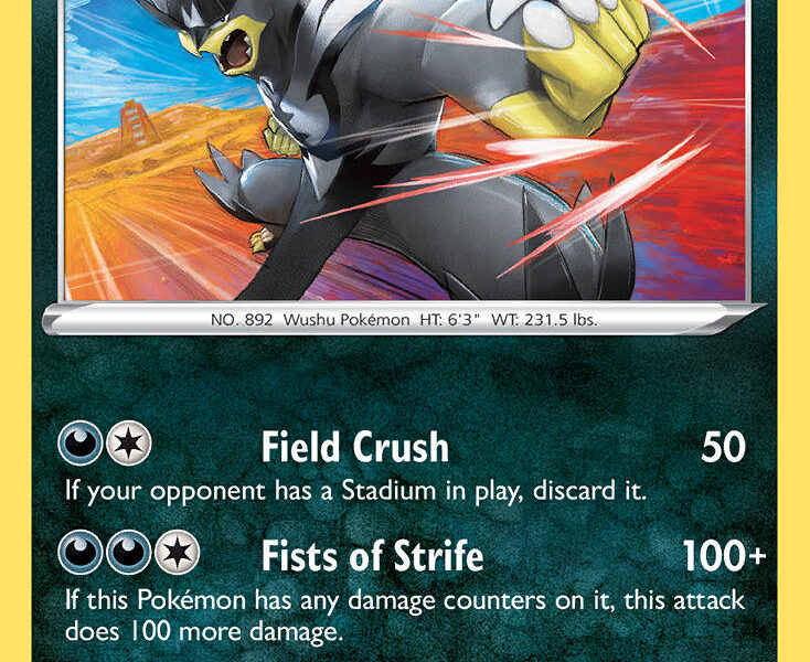 Single Strike Urshifu Pokemon Kaart